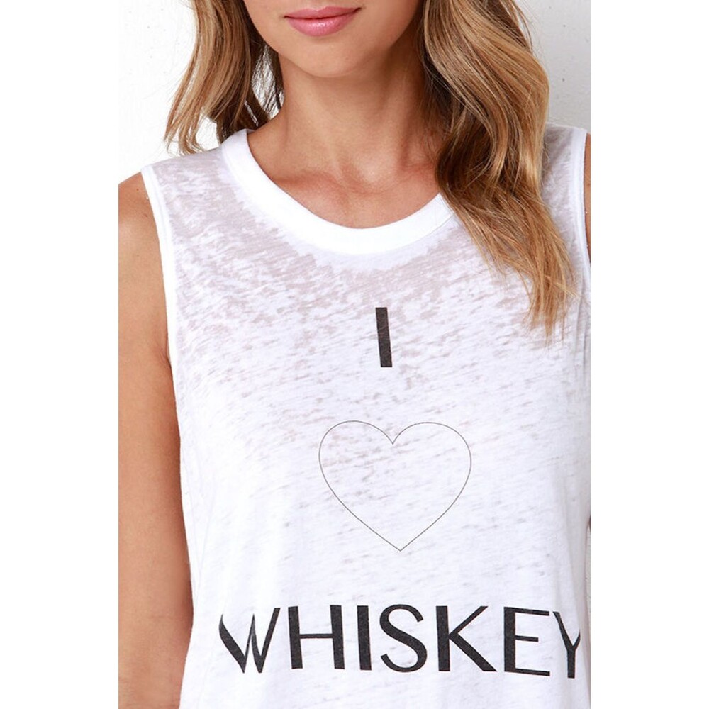 Chaser I Love Whiskey Muscle Tank Top
